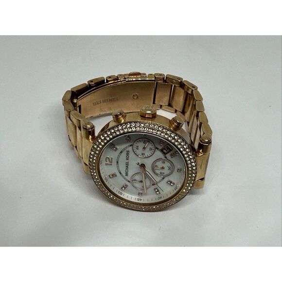 Michael Kors Parker MK5491 Women\'s Gold Stainless Steel Analog Dial Watch NUL37 main image 8